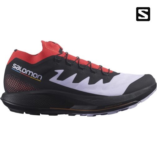 Sapatilhas Trail Running Salomon Pulsar Pro Masculino Pretas Vermelhas Lavanda | PT X35687